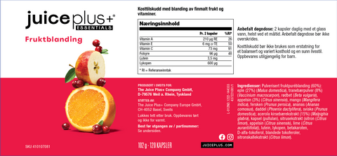 kapsler med Frukt- og Grønnsaksblanding (Healthy Starts 18+)